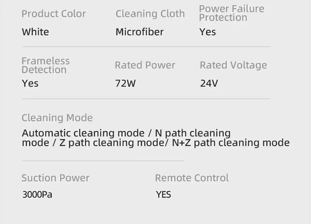 LIECTROUX YW509 Robot Window Cleaner, 3000Pa Suction Power,Double Water Tank,  Smart Path Planning, Remote Control