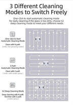 LIECTROUX YW509 Robot Window Cleaner, 3000Pa Suction Power,Double Water Tank,  Smart Path Planning, Remote Control