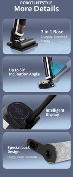 RL9Max Smart Vacuum – Steam, Wet/Dry, 14000Pa