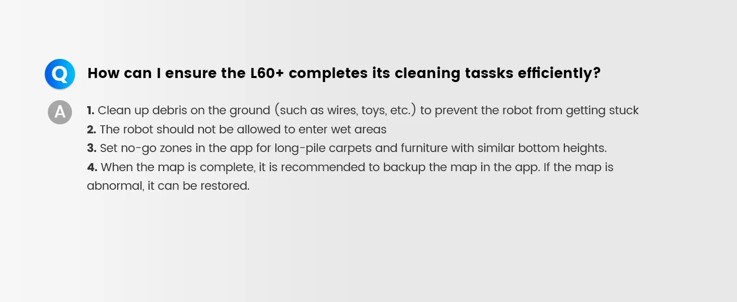 AIRROBO L60+ Robot Vacuum and Mop, Self-Emptying, 6000PA, 240min, Proactive Intelligence Obstacle Avoidance, Carpet Detection