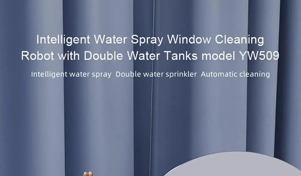 LIECTROUX YW509 Robot Window Cleaner, 3000Pa Suction Power,Double Water Tank,  Smart Path Planning, Remote Control
