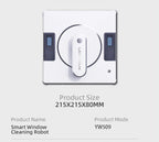 LIECTROUX YW509 Robot Window Cleaner, 3000Pa Suction Power,Double Water Tank,  Smart Path Planning, Remote Control