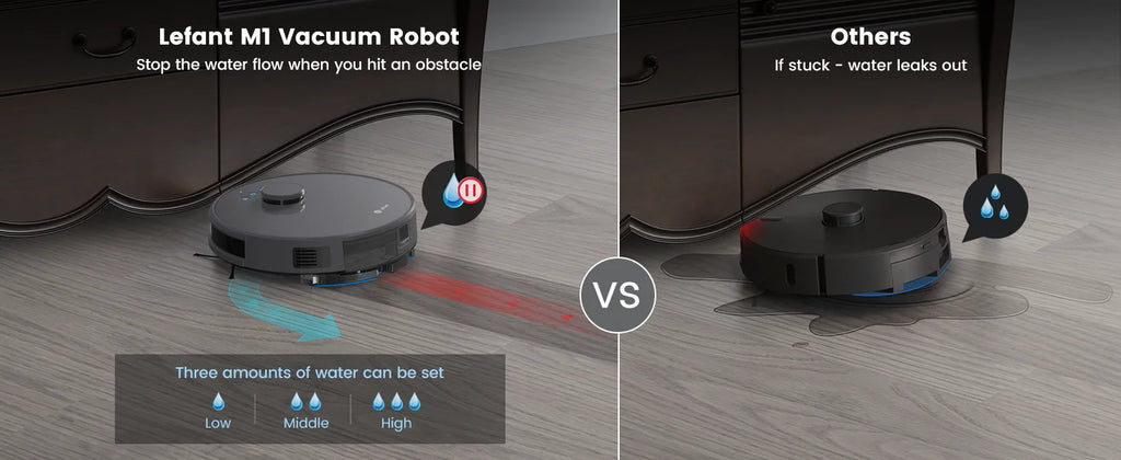 Lefant M1 Robot Vacuum Cleaner with mopping 4000Pa Suction, Lidar Navigation,WiFi/App/Alexa, Ideal for Pet Hair,Carpet
