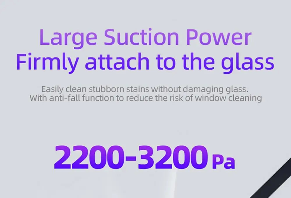 LIECTROUX YW509 Robot Window Cleaner, 3000Pa Suction Power,Double Water Tank,  Smart Path Planning, Remote Control