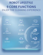 RL9Max Smart Vacuum – Steam, Wet/Dry, 14000Pa