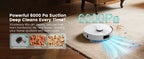 AIRROBO L60+ Robot Vacuum and Mop, Self-Emptying, 6000PA, 240min, Proactive Intelligence Obstacle Avoidance, Carpet Detection