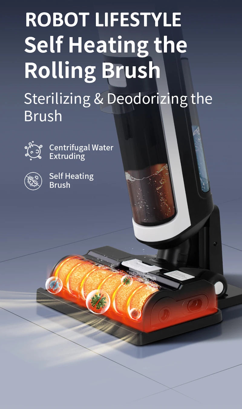 RL9Max Smart Vacuum – Steam, Wet/Dry, 14000Pa