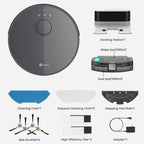 Lefant M1 Robot Vacuum Cleaner with mopping 4000Pa Suction, Lidar Navigation,WiFi/App/Alexa, Ideal for Pet Hair,Carpet