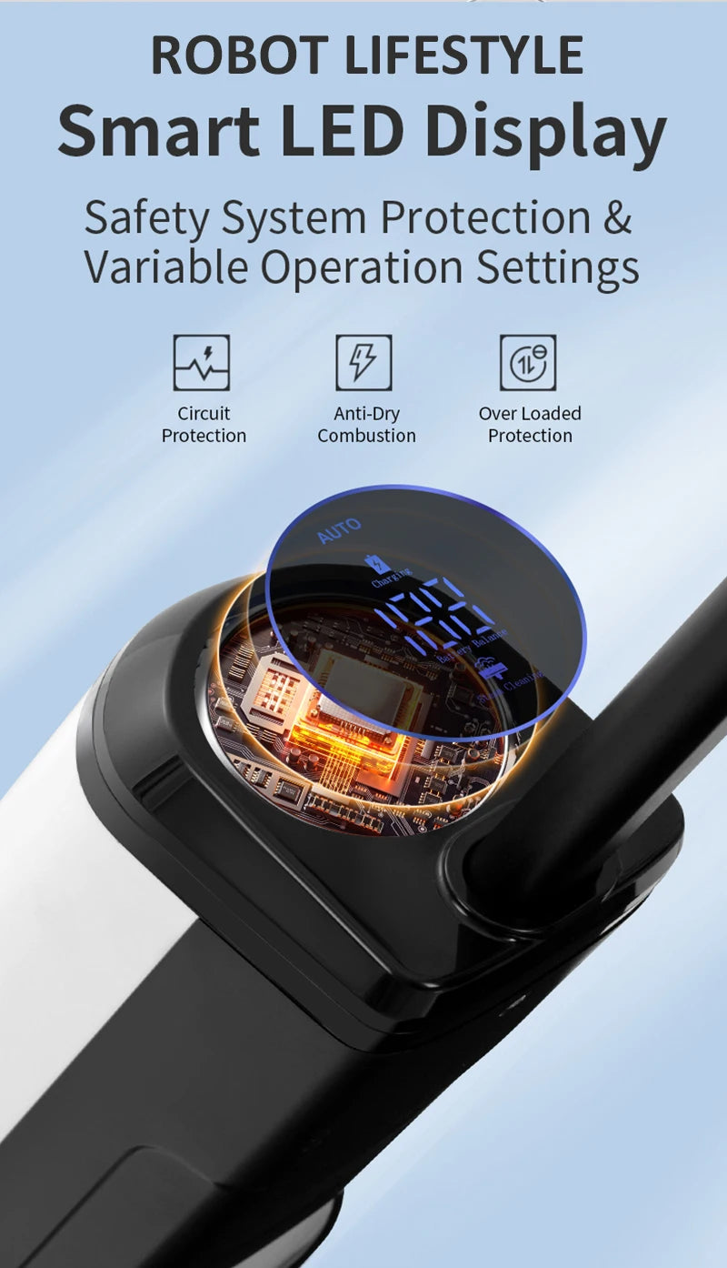 RL9Max Smart Vacuum – Steam, Wet/Dry, 14000Pa