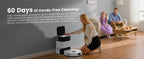 AIRROBO L60+ Robot Vacuum and Mop, Self-Emptying, 6000PA, 240min, Proactive Intelligence Obstacle Avoidance, Carpet Detection