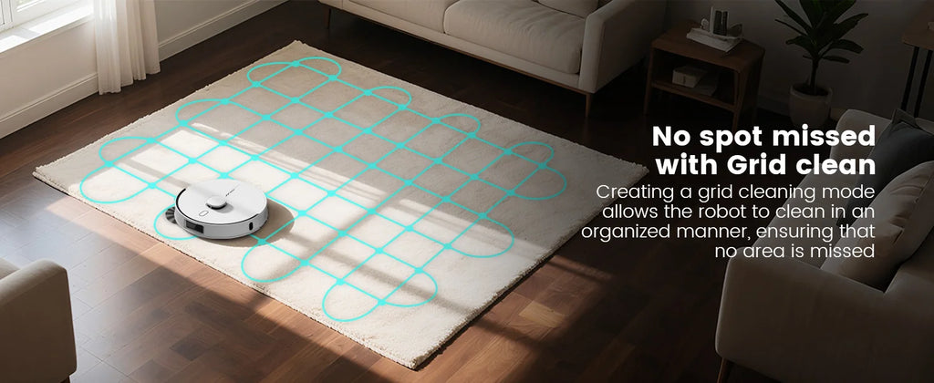 AIRROBO L60+ Robot Vacuum and Mop, Self-Emptying, 6000PA, 240min, Proactive Intelligence Obstacle Avoidance, Carpet Detection