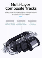 LIECTROUX YW509 Robot Window Cleaner, 3000Pa Suction Power,Double Water Tank,  Smart Path Planning, Remote Control