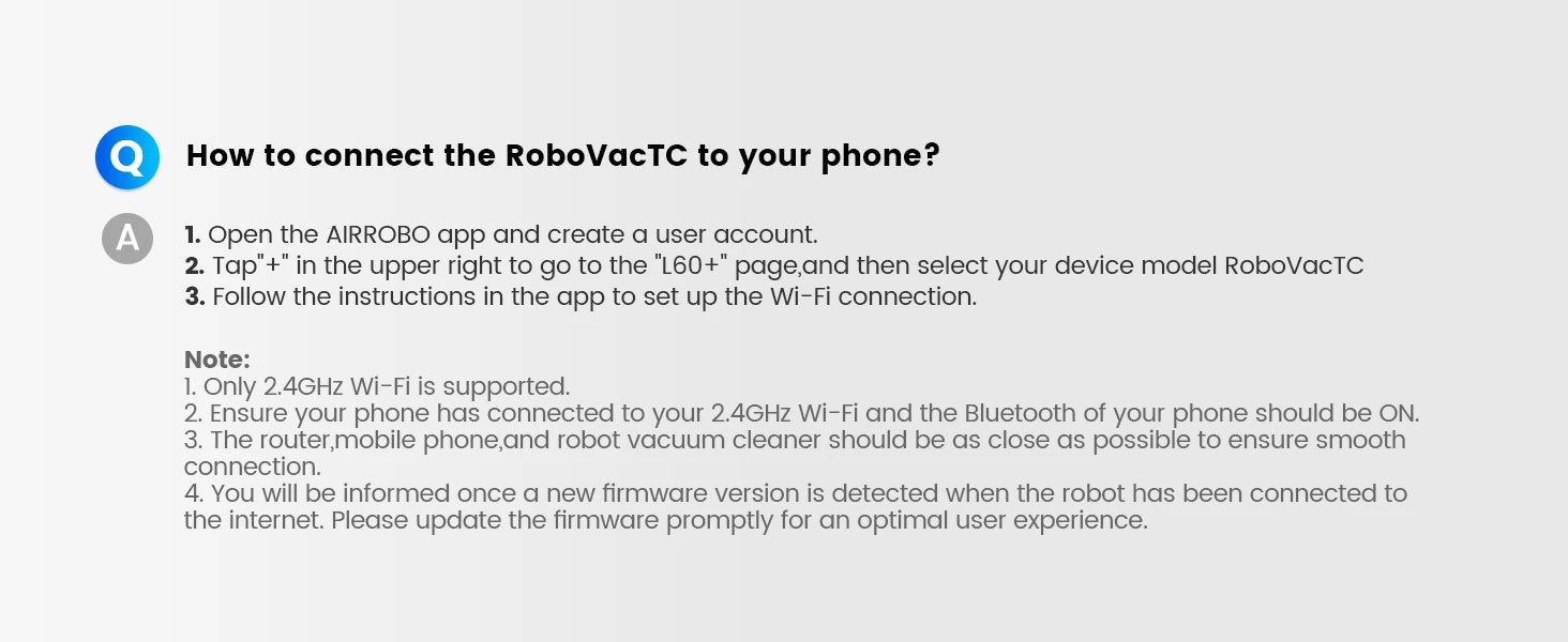 AIRROBO L60+ Robot Vacuum and Mop, Self-Emptying, 6000PA, 240min, Proactive Intelligence Obstacle Avoidance, Carpet Detection