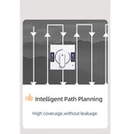 LIECTROUX YW509 Robot Window Cleaner, 3000Pa Suction Power,Double Water Tank,  Smart Path Planning, Remote Control